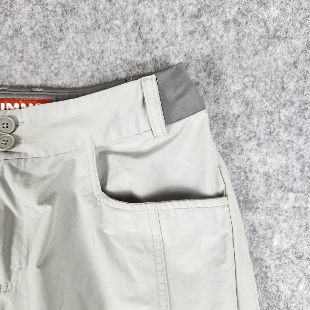 Simms Mataura Shorts Womens S Gray Granite Nylon Fishing Utility Stretch Outdoor - Picture 5 of 11